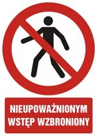 Nieupoważnionym wstęp wzbroniony
